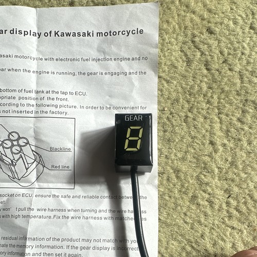 Kawasaki gear indicator - gear, ninja